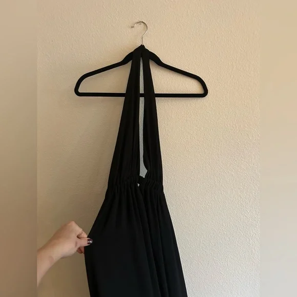 Show Me Your Mumu Black Luna Halter Dress Size Small UNALTERED - Picture 7 of 7